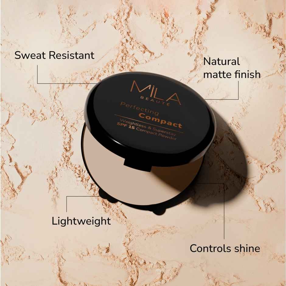 Mila Beaute Superstay Perfecting Compact Powder Spf 15 - 201 Natural