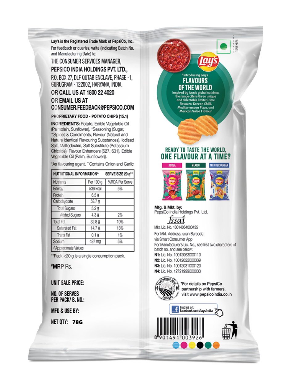 Lay's Mexican Salsa Flavour | Crunchy Potato Chips