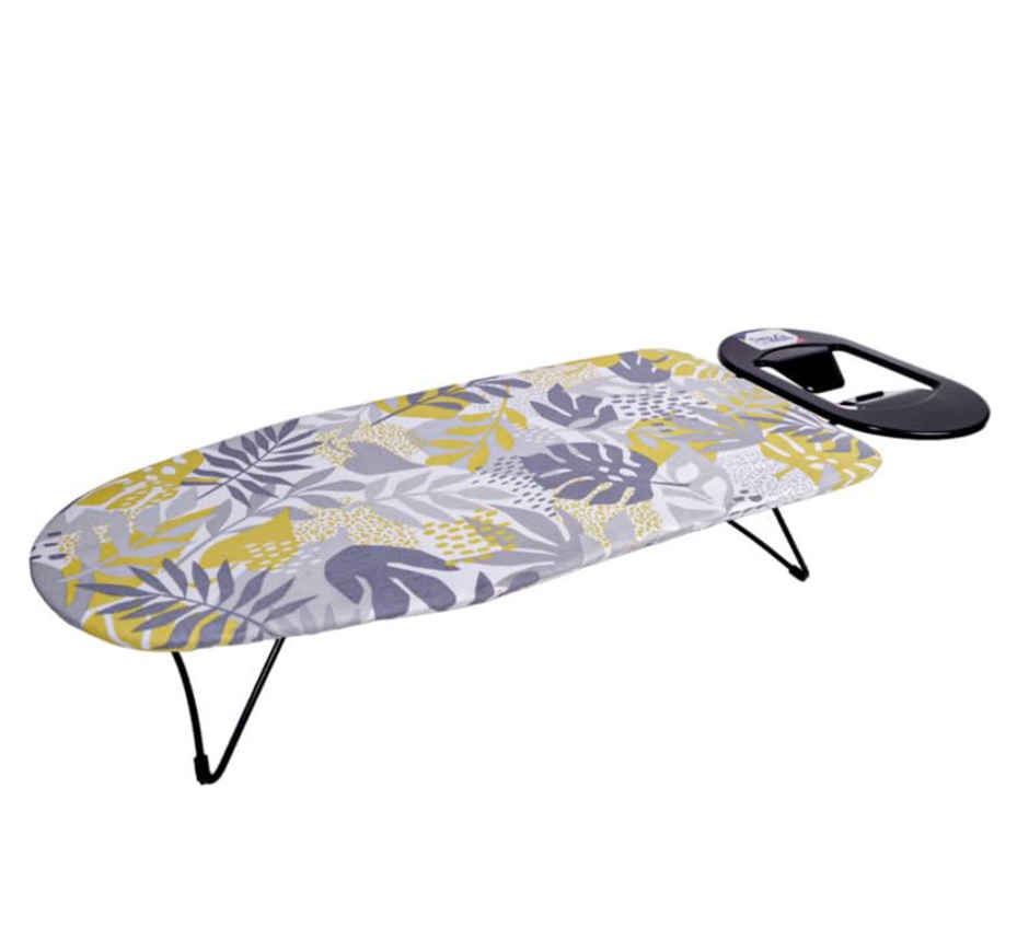 Peng Essentials Zurich Tabletop Ironing Board With Iron Rest- Floral, 73x34 Cm Surface - Wall Mount