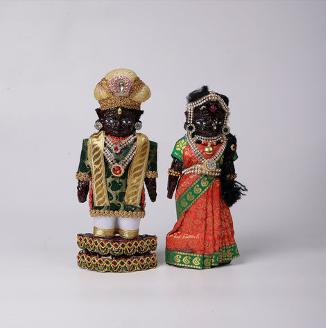Svasti Decorated Dressed Marapachi Doll - Multicolour