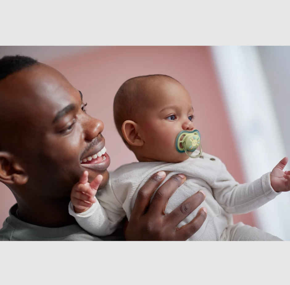 Philips Avent Ultra Air Soother | 2 X Light | Breathable Baby Soothers For Babies 0-6 M |Scf085/58
