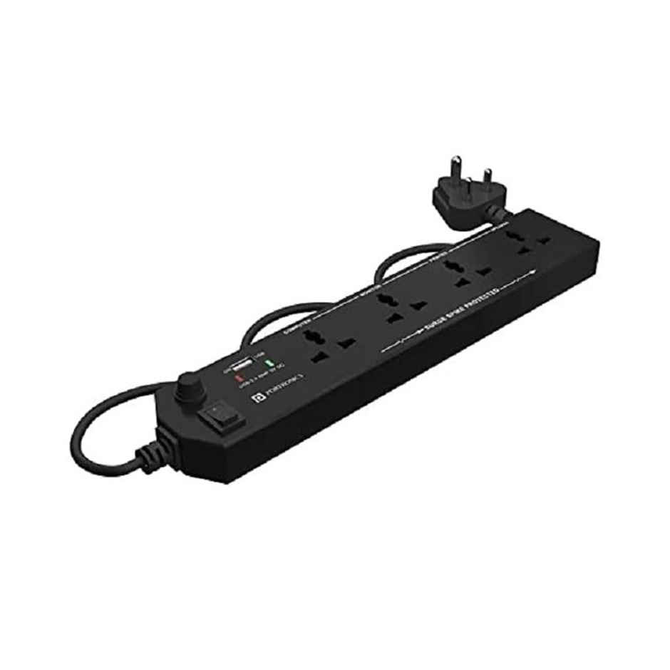 Portronics Power Plate 4 With 4 Power Sockets +1Usb Port Power Converter