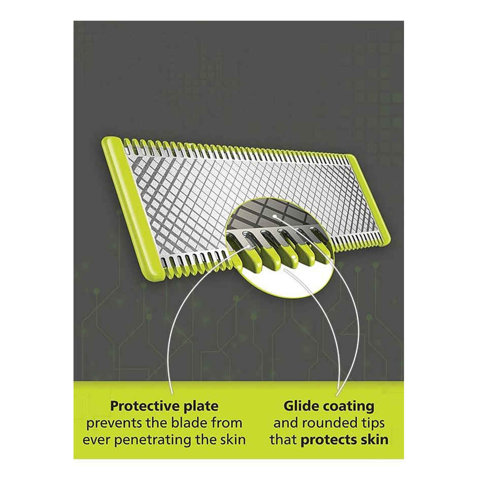 Philips Oneblade Hybrid Trimmer and Shaver with 3 Trimming Combs|QP2525/10