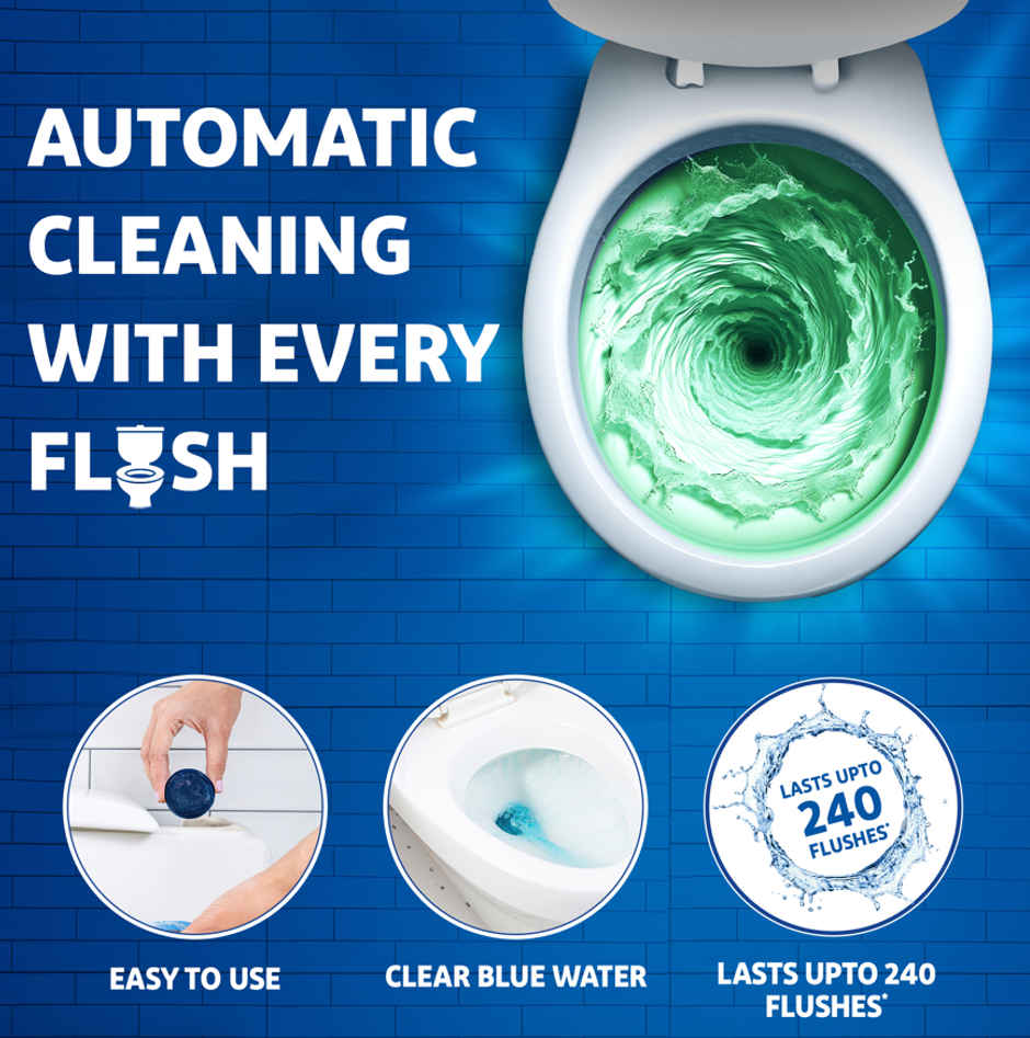 Harpic Flushmatic Citrus Toilet Cleaner Blocks