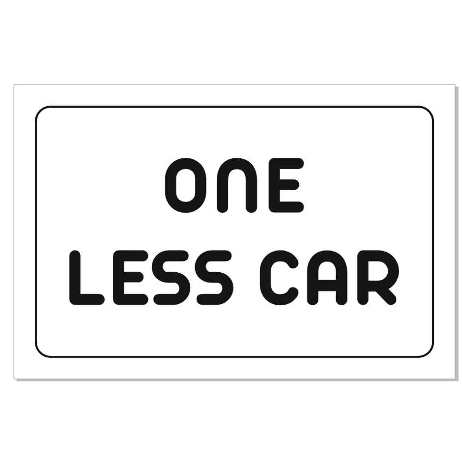 Samsidhi Auto One Less Car Car Sticker