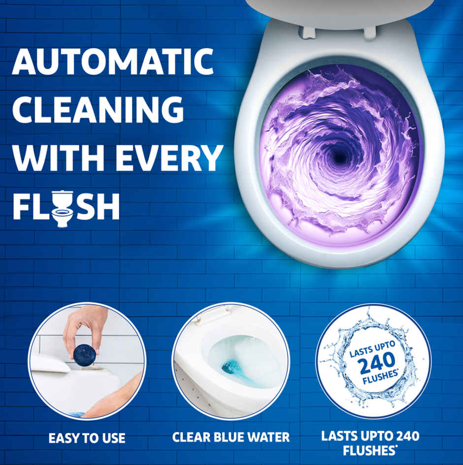 Harpic Flushmatic Lavender Toilet Cleaner Blocks