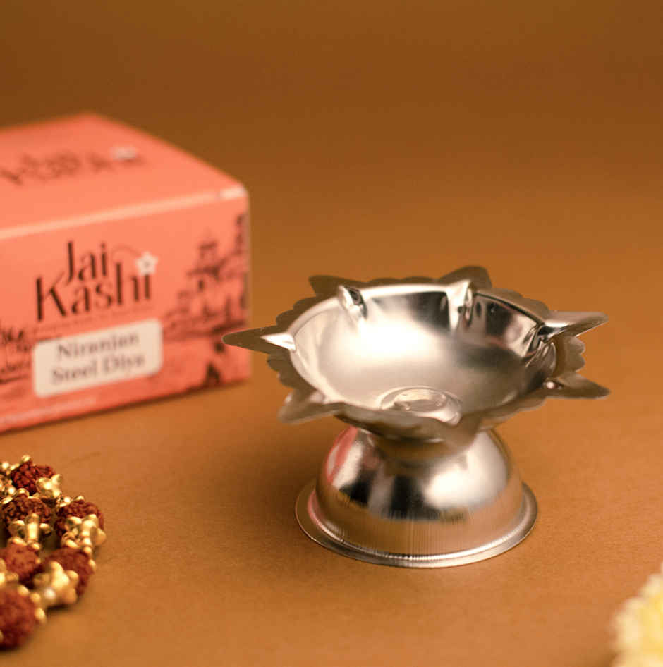 Niranjan Steel Diya | Steel | Diya-Pooja | Jai Kashi