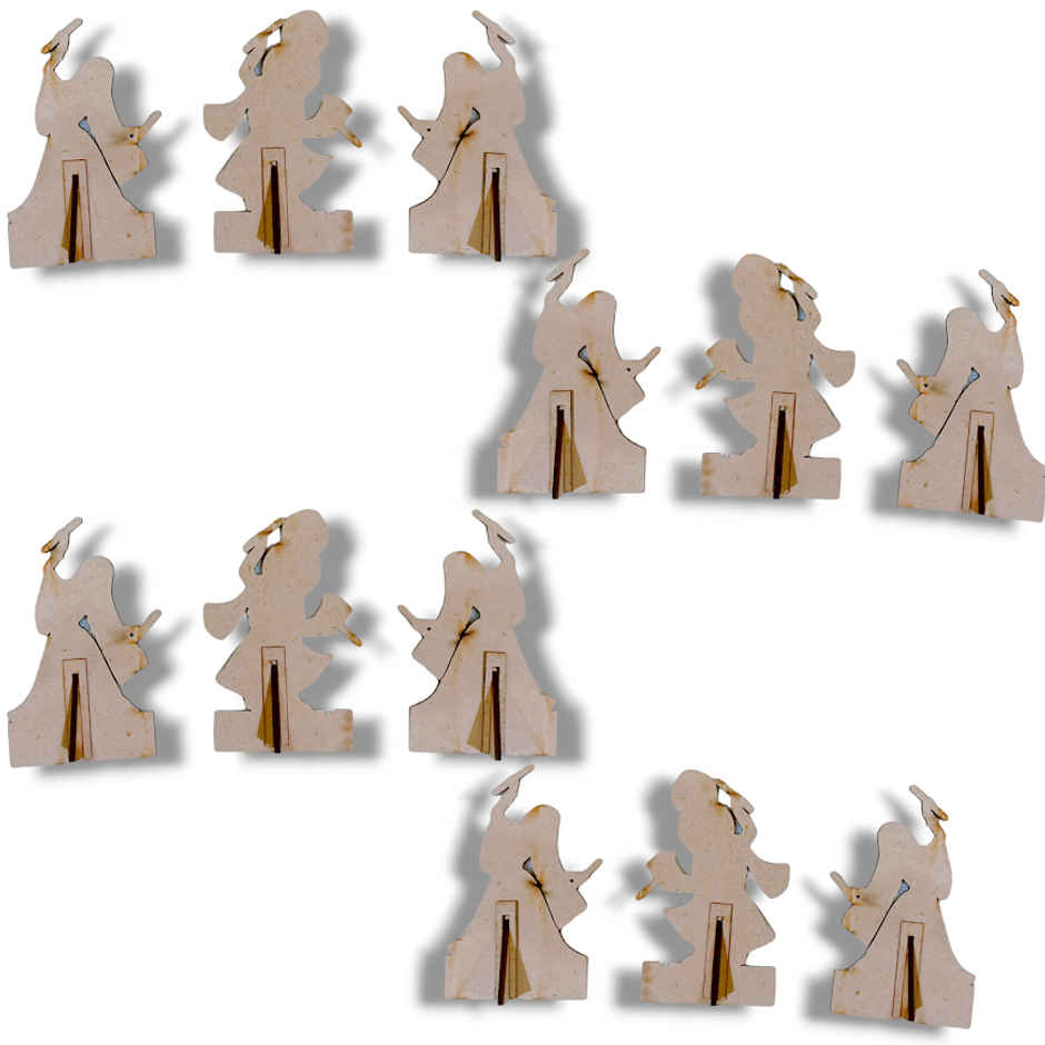 Divine Vibes Gopi And Krishna Icons MDF Set