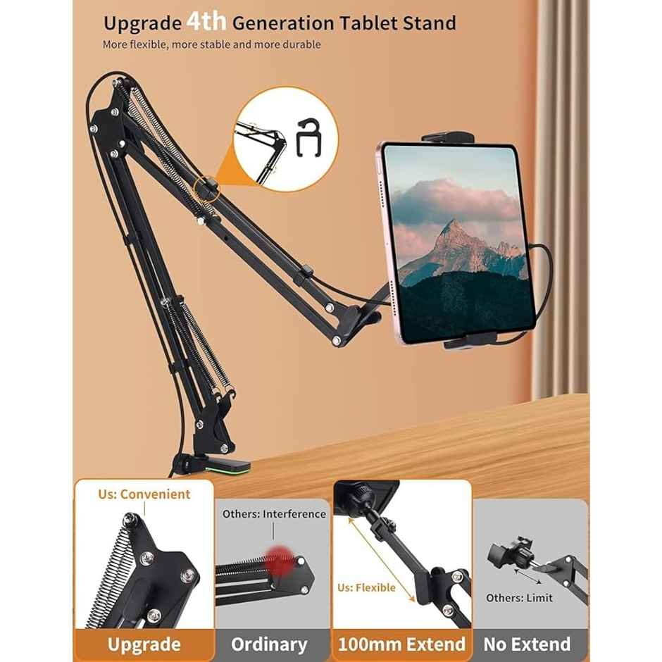Sounce Lightweight Phone Holder Stand,Compatible Upto 4-7 InchesBlack