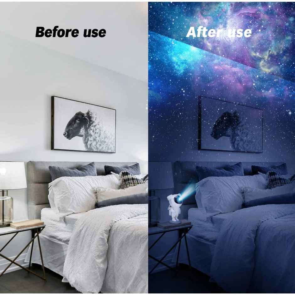 Kidara Astronaut Galaxy Projector With Remote Control | Star Night Lamp For Kids | For Age 3+