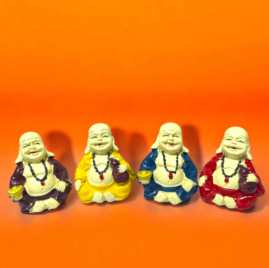 Laughing Bhuddha | Set of 4 | House Of Festivals