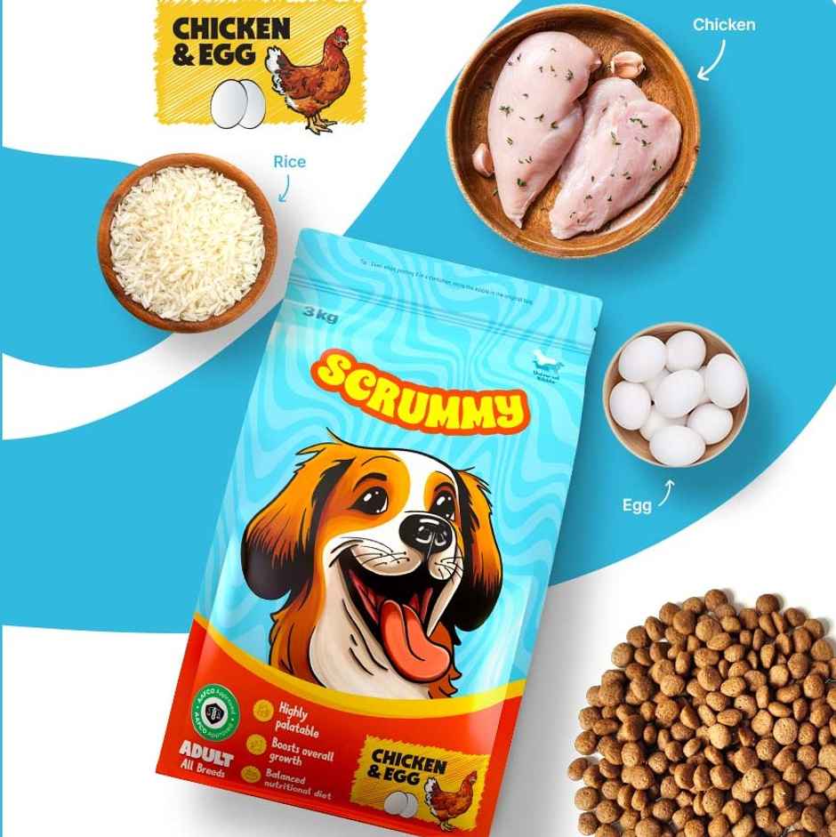 Scrummy Chicken & Egg Dog Dry FOOD