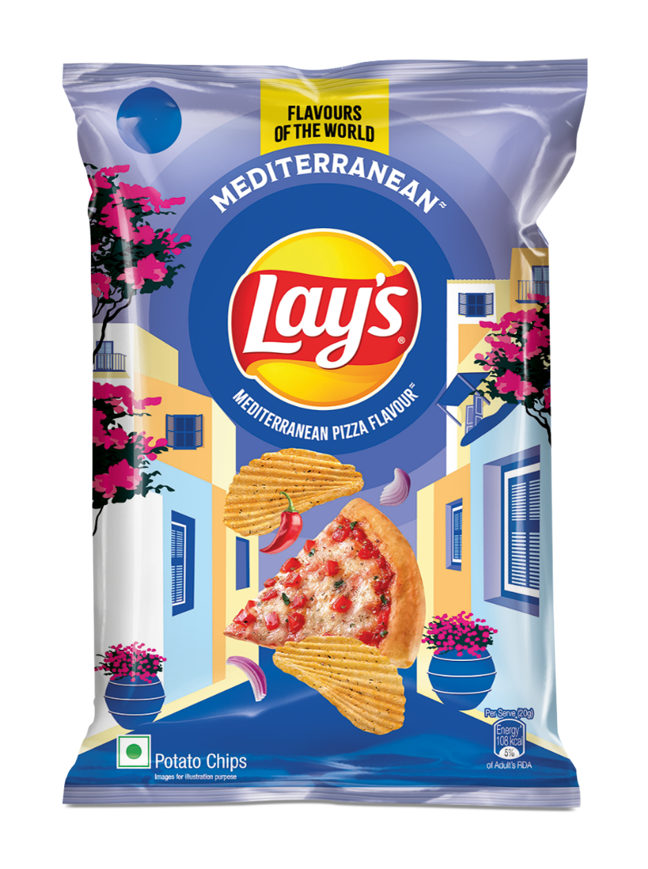 Lay's Mediterranean Pizza Flavour | Crunchy Potato Chips