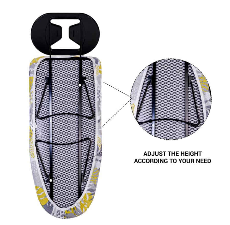 Peng Essentials Zurich Tabletop Ironing Board With Iron Rest- Floral, 73x34 Cm Surface - Wall Mount