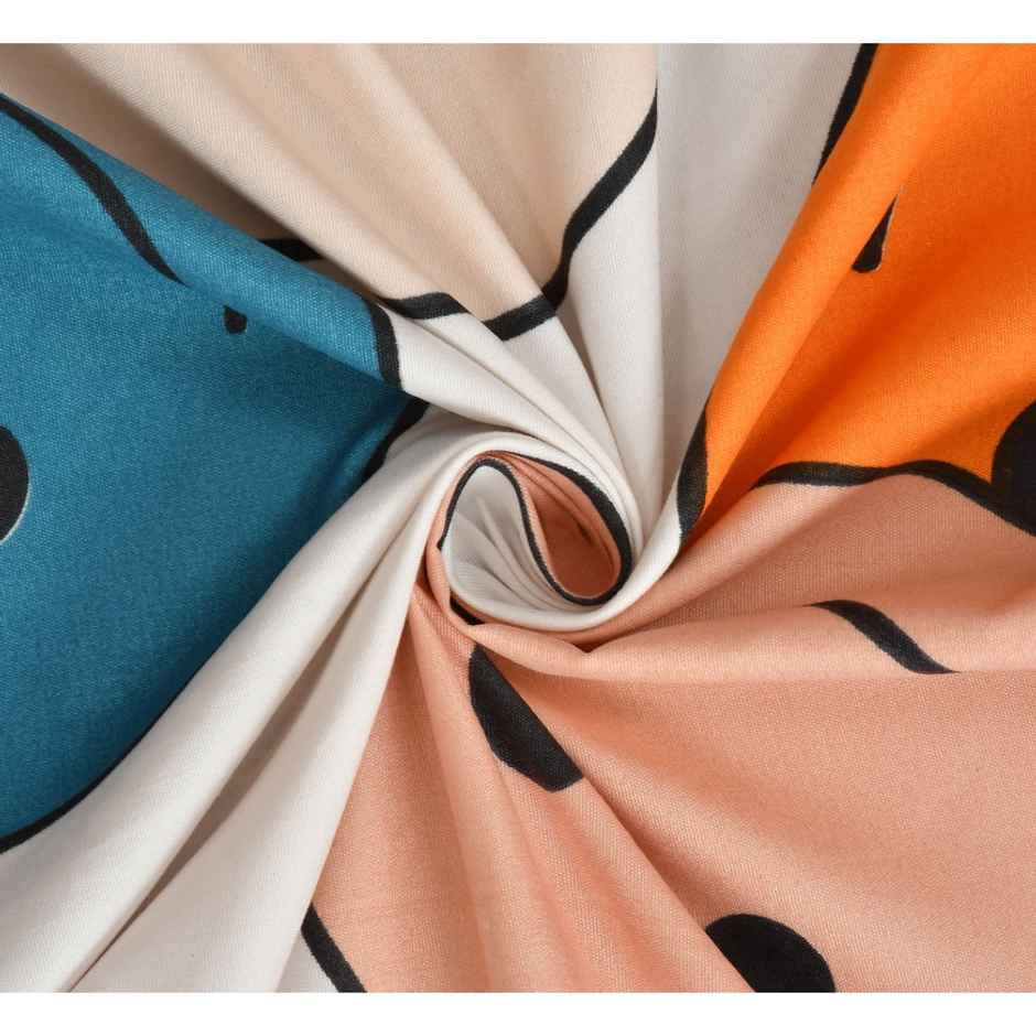 Florida Giggles Kids Elastic Fitted Bedsheet for Double Bed | Pillow Covers - Poly-Cotton