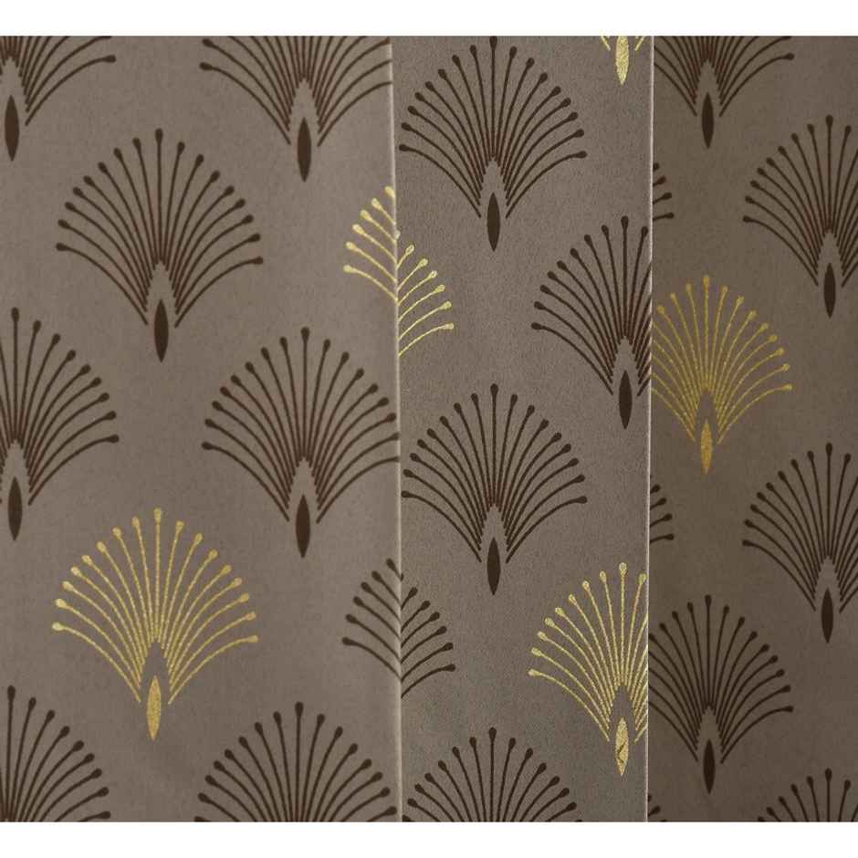 Florida Mimosa 9 Feet Blackout Curtains for Living Room Bedroom Balcony Brown