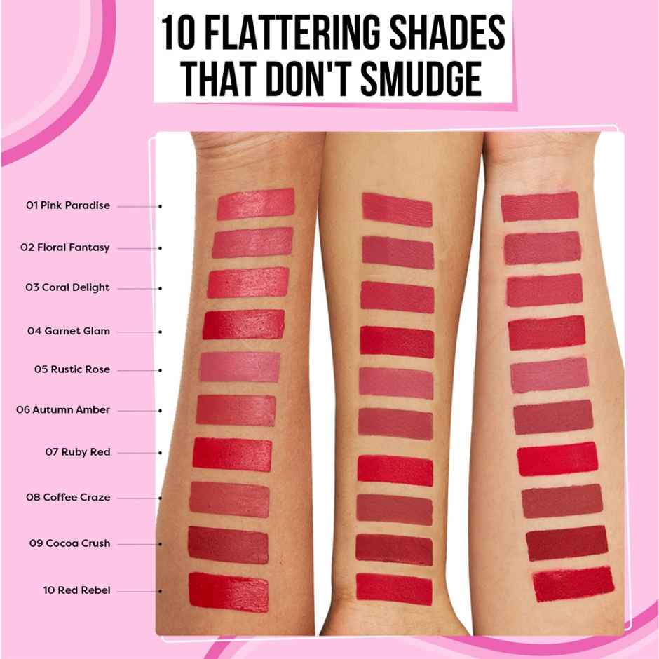 SUGAR POP Ultra Stay Transfer Proof Lipstick 07 Ruby Red