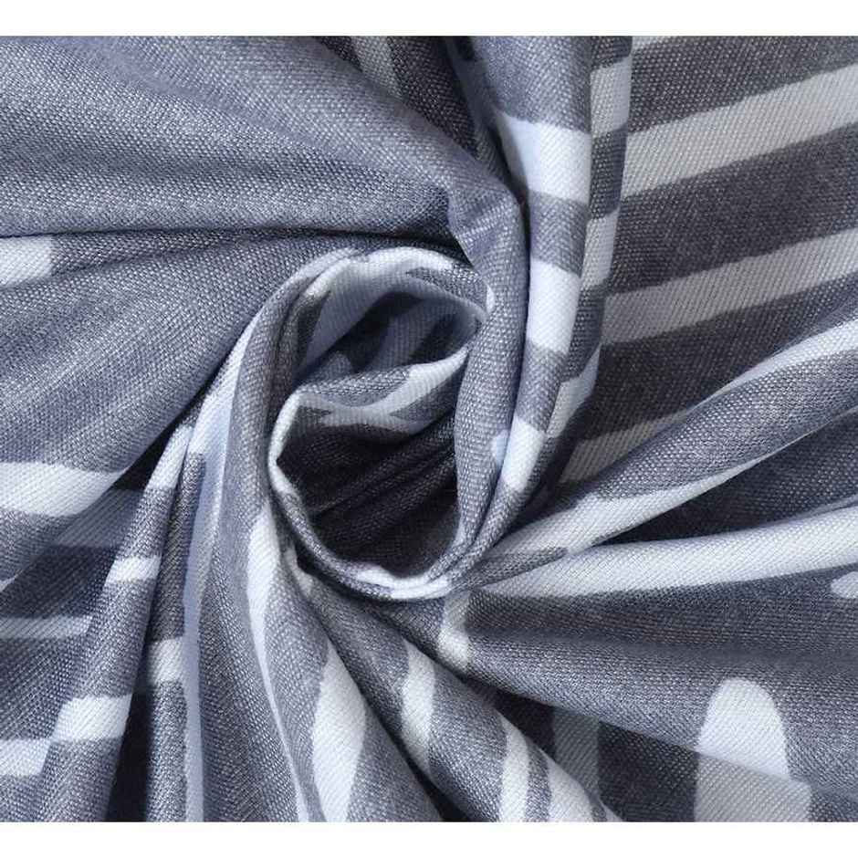 Florida Flyn Elastic Fitted Double PolyCotton Abstract Bedsheet, 2 Pillow Covers | Blue | 72 x 78in