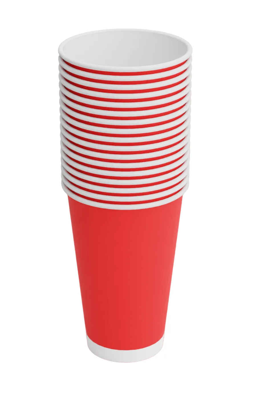 Beer Pong Disposable Glasses | 450 ml | Pack of 10 | Naturepac