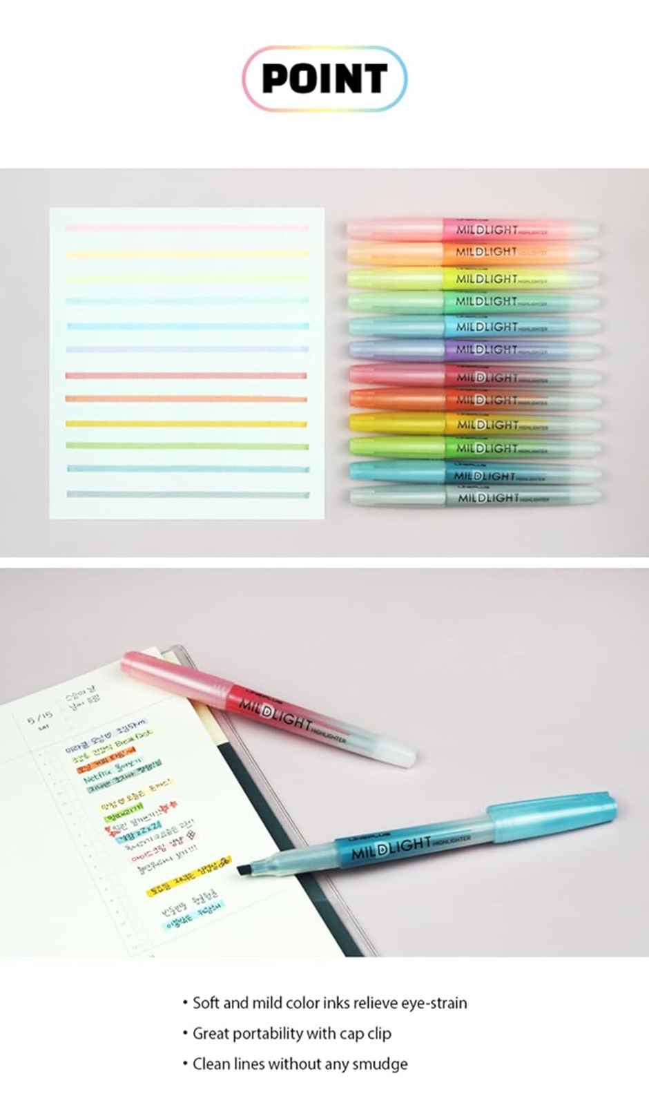 Lineplus Mildlight Highlighter Set