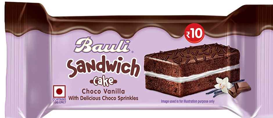 Bauli Sandwich Choco Vanilla Cake (With Egg)