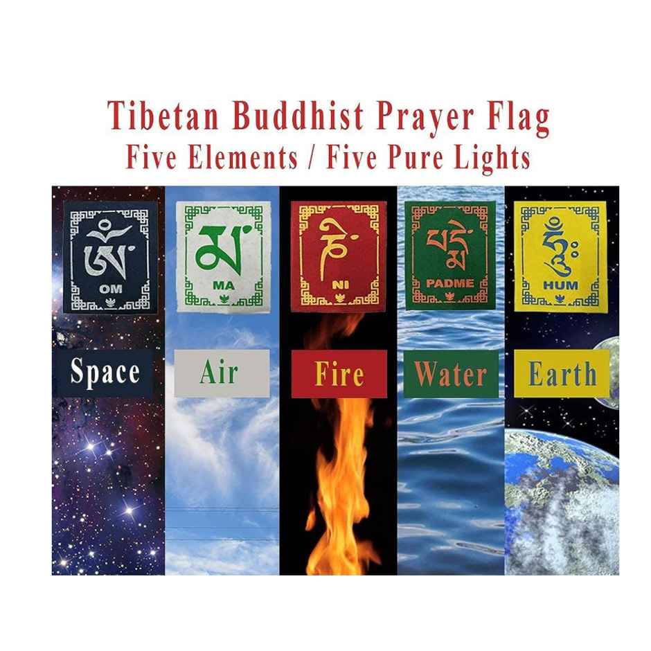 TiyuTrendzz Tibetan Buddhist Prayer Flags for Motorbike/Bike and Cycle | Small