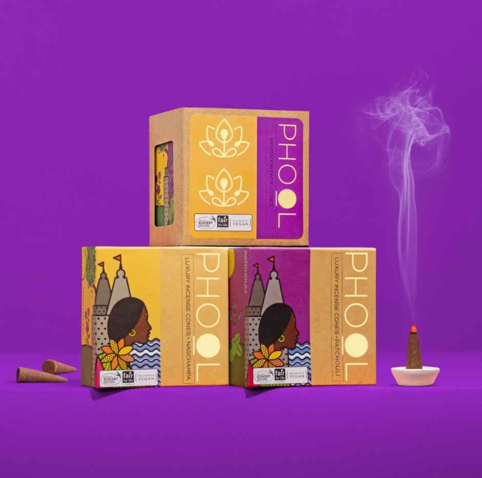 Phool Meditation Pack - Nagchampa & Patchouli Dhoop Cones