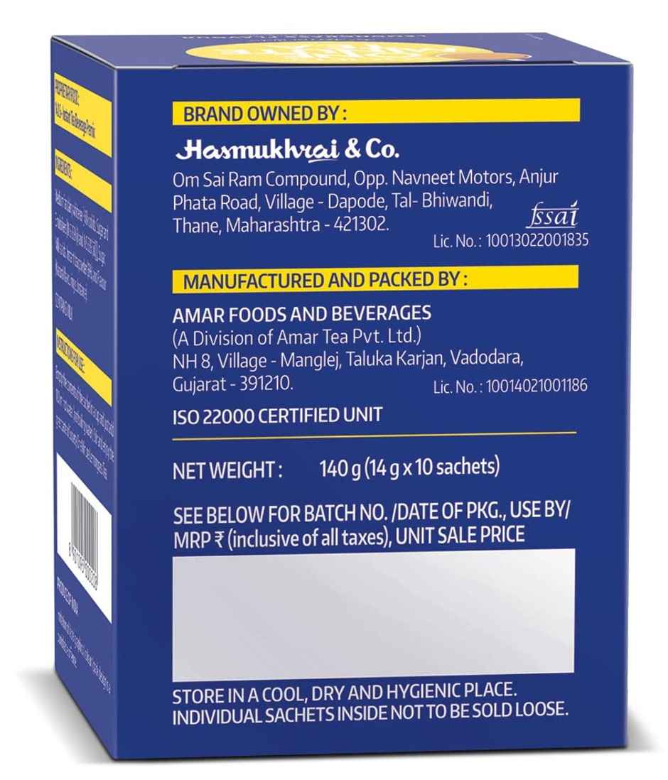 Society OMT Lemongrass Instant Tea Premix Sachet