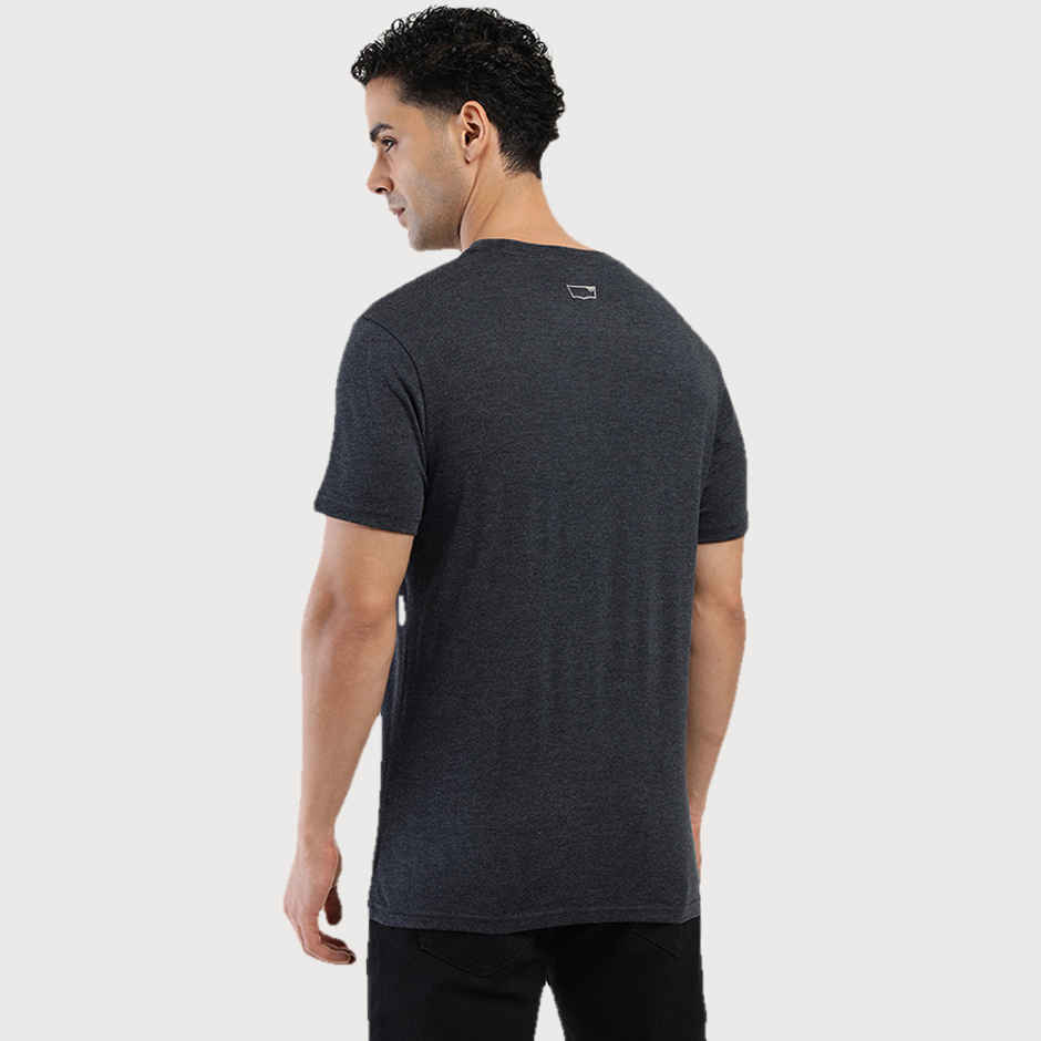 Levi's Men's Poly Cotton Round Neck T-shirt | Navy Blue - L