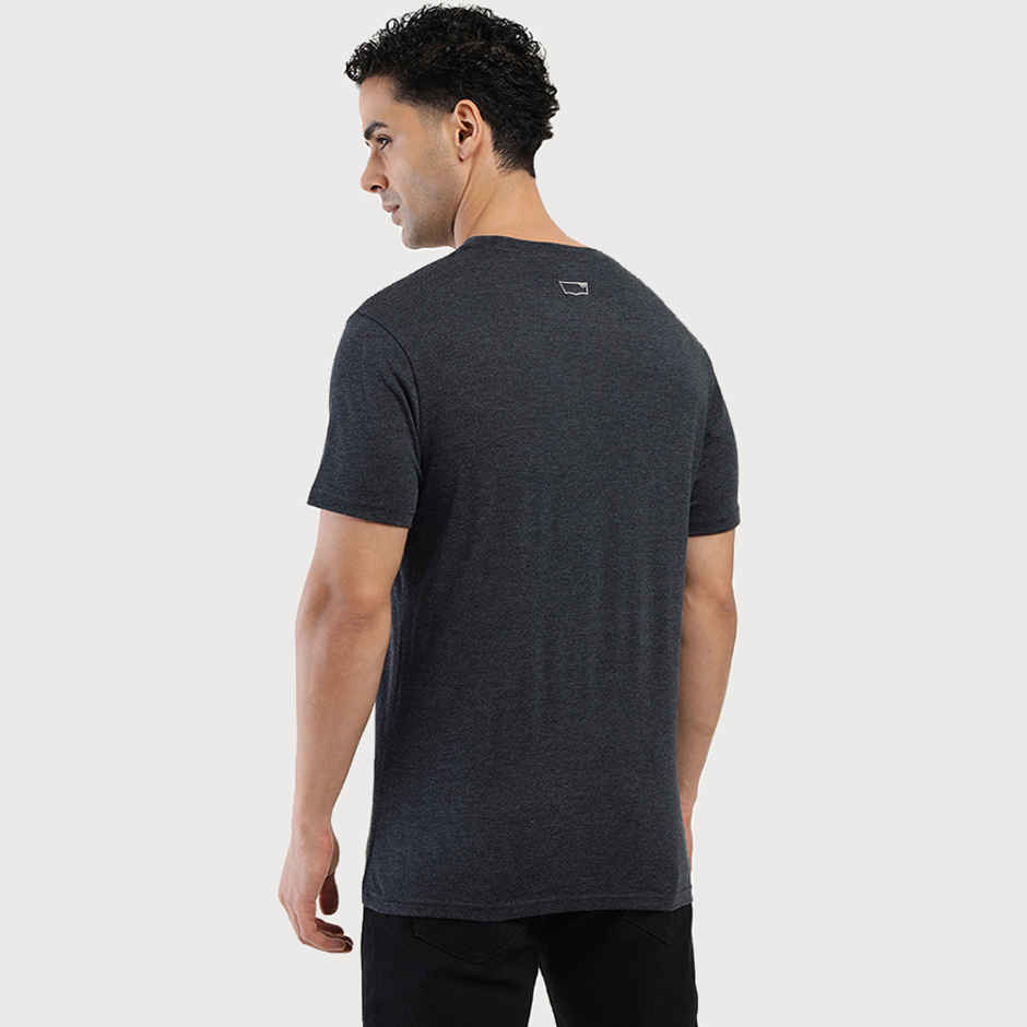 Levi's Men's Poly Cotton Round Neck T-shirt | Navy Blue - M