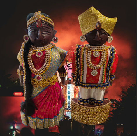 Svasti Decorated Dressed Marapachi Doll - Multicolour