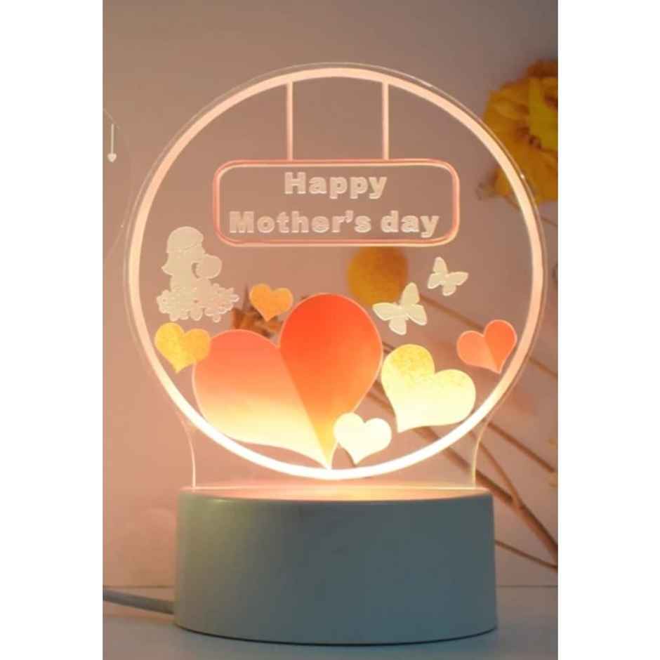 Hashwow Round Acrylic Lamp Gifts for Happy Mothers Day
