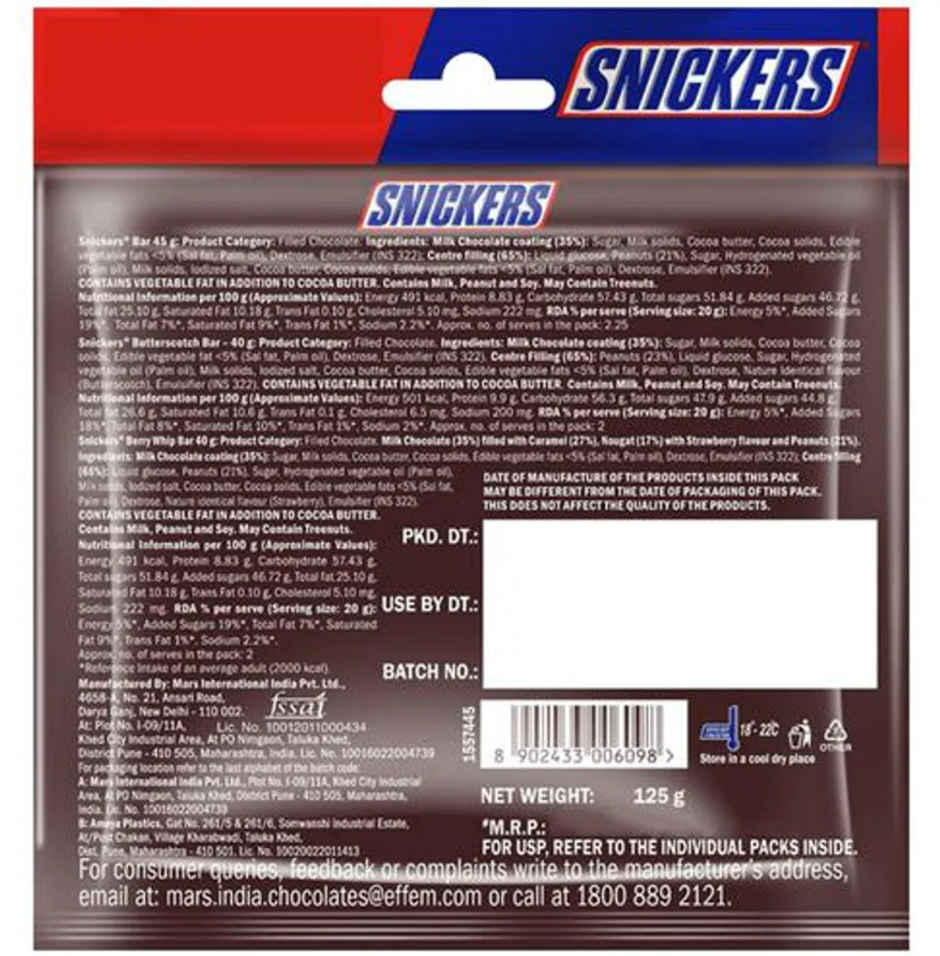 Snickers Chocolate Variety Pack