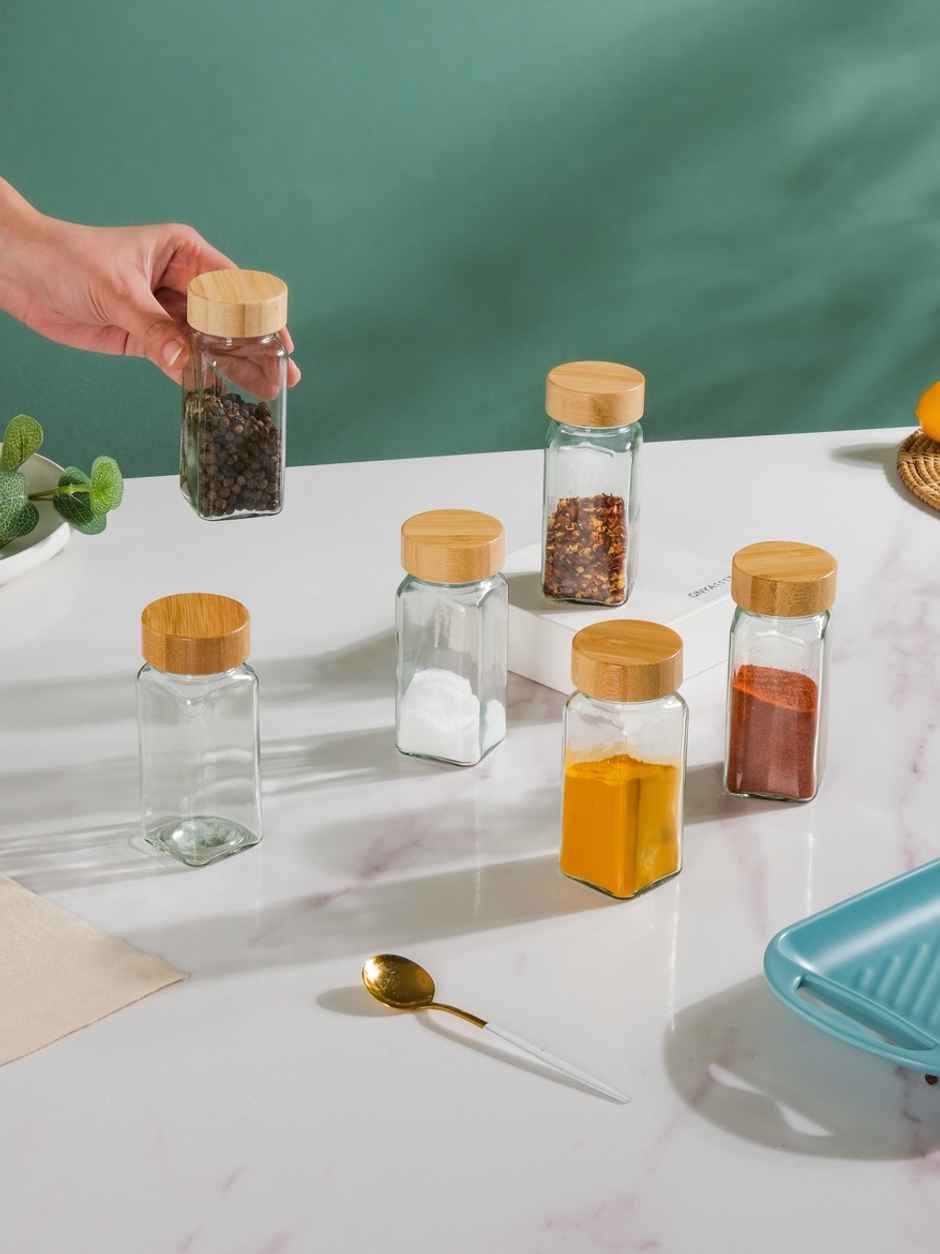 Nestasia Seasoning Jars With Lid Set Of 6 100ml