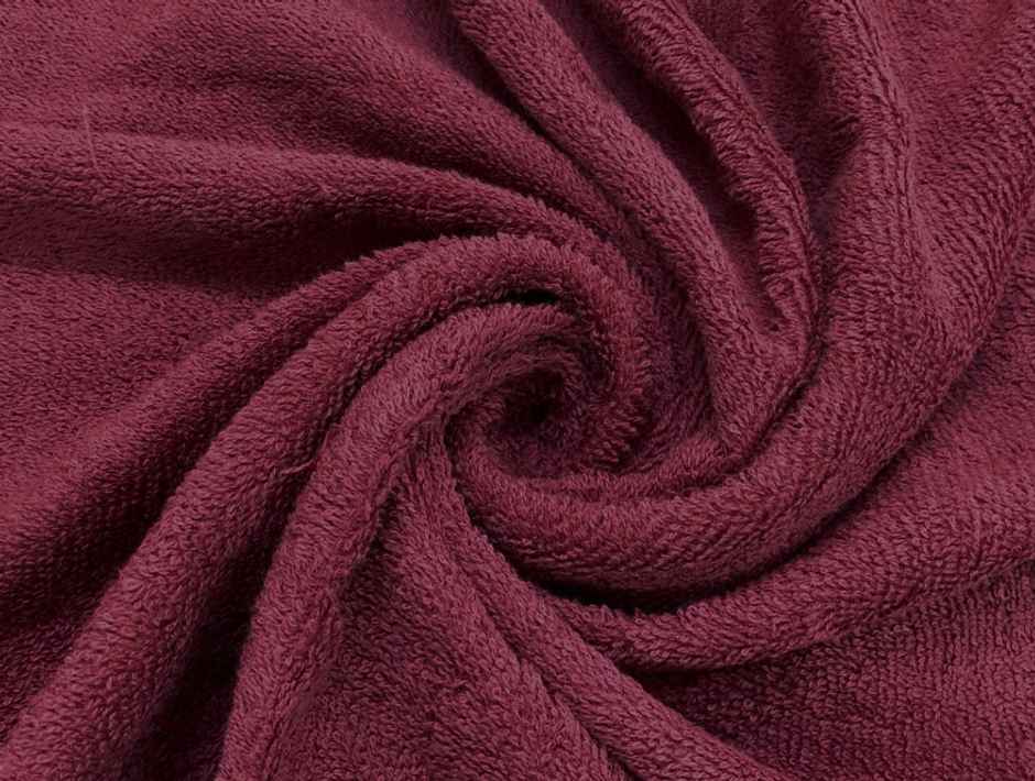 Welspun 100% Cotton Anti Bacterial Dark Red Hand Towel For Men And Women Pack Of 2
