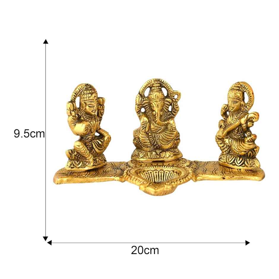 Laxmi Ganesh Metal Murti | Chandar