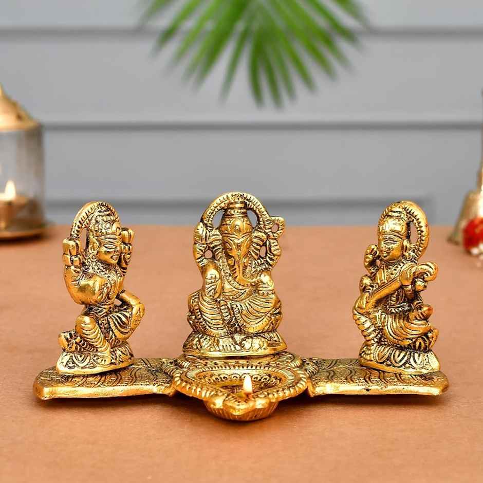 Laxmi Ganesh Metal Murti | Chandar