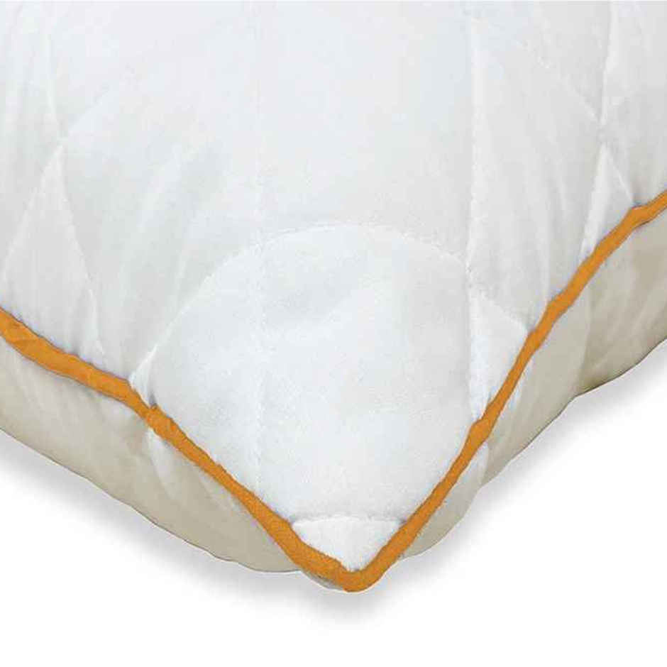 Spaces Quilted Pillow Set of 2 (17 x 27 inch / 17 x 28 in) - White