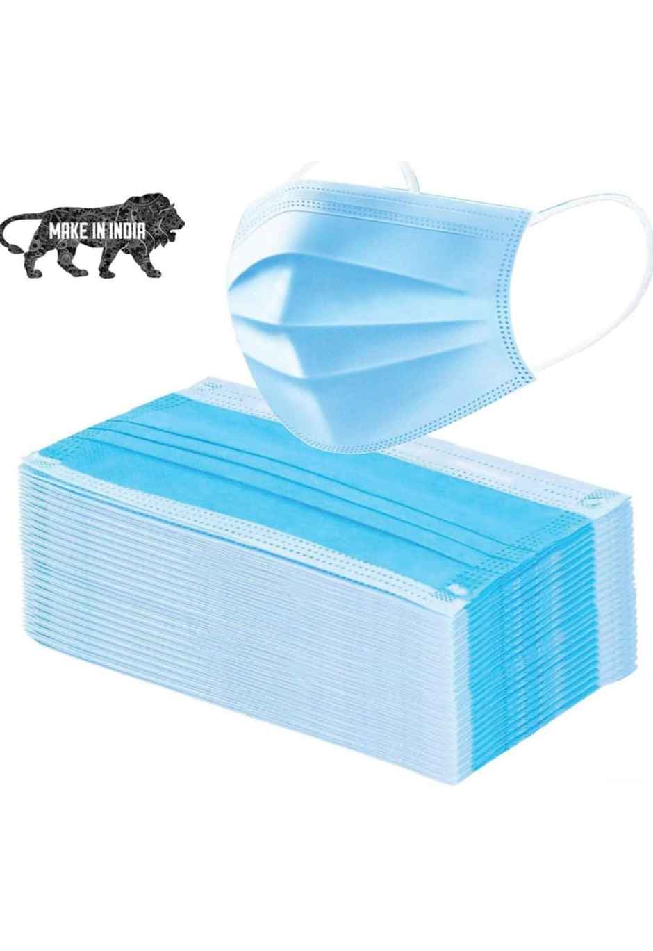 Filixtrue Disposable Surgical 3 Ply Mask Pack Of 100 Combo