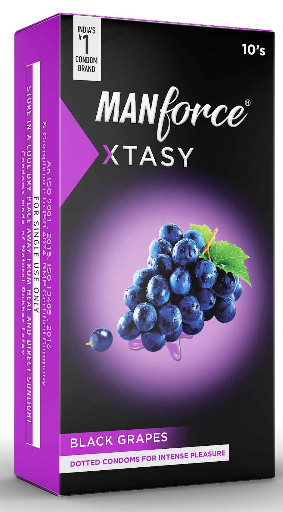 Manforce XTASY Black Grapes Condoms