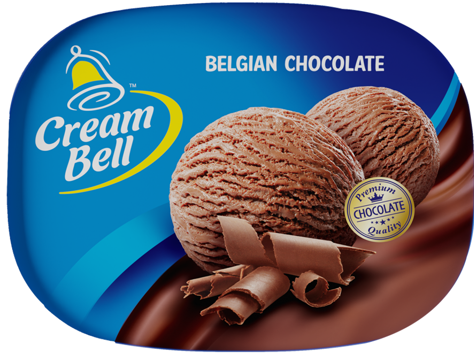 Cream Bell Belgian Chocolate Ice Cream Tub
