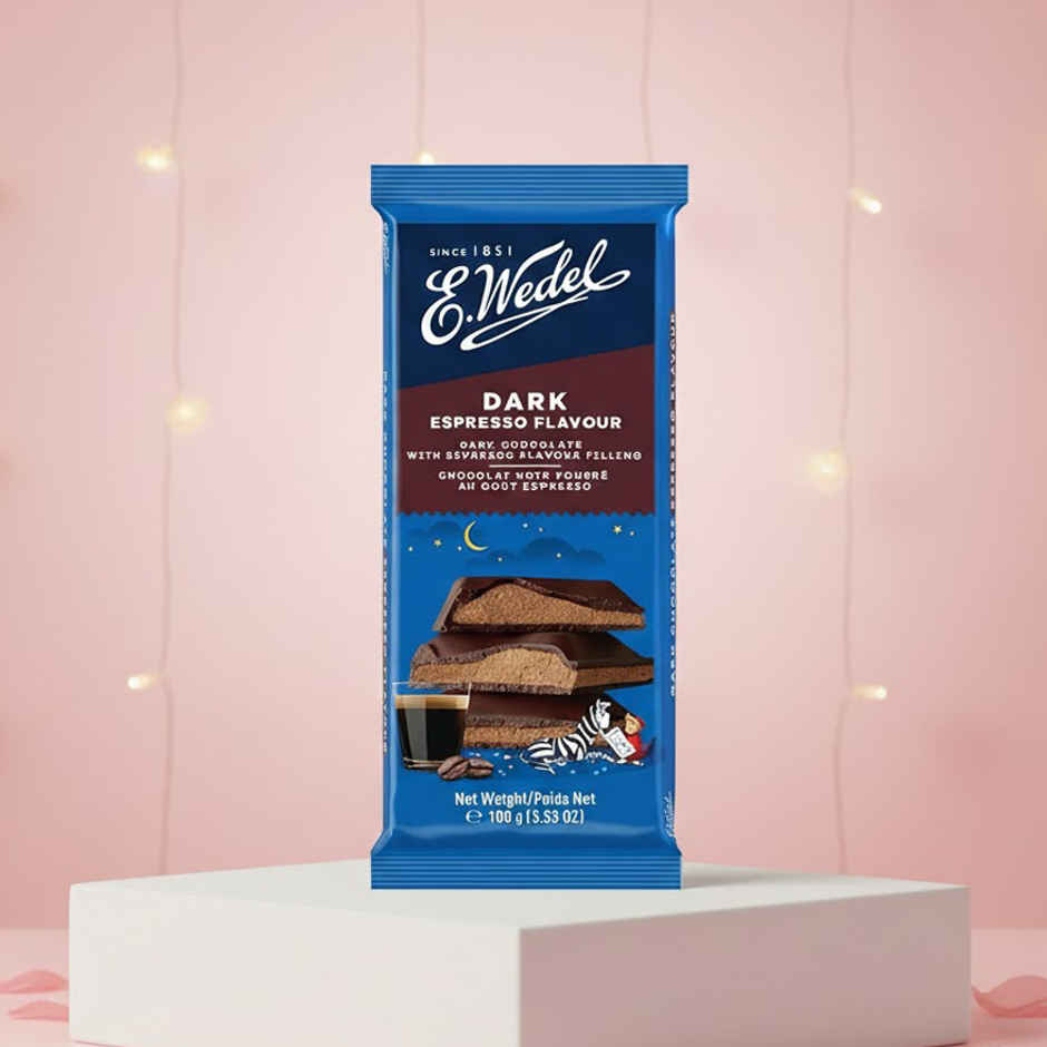 Wedel Dark Chocolate With Espresso Filling Bar