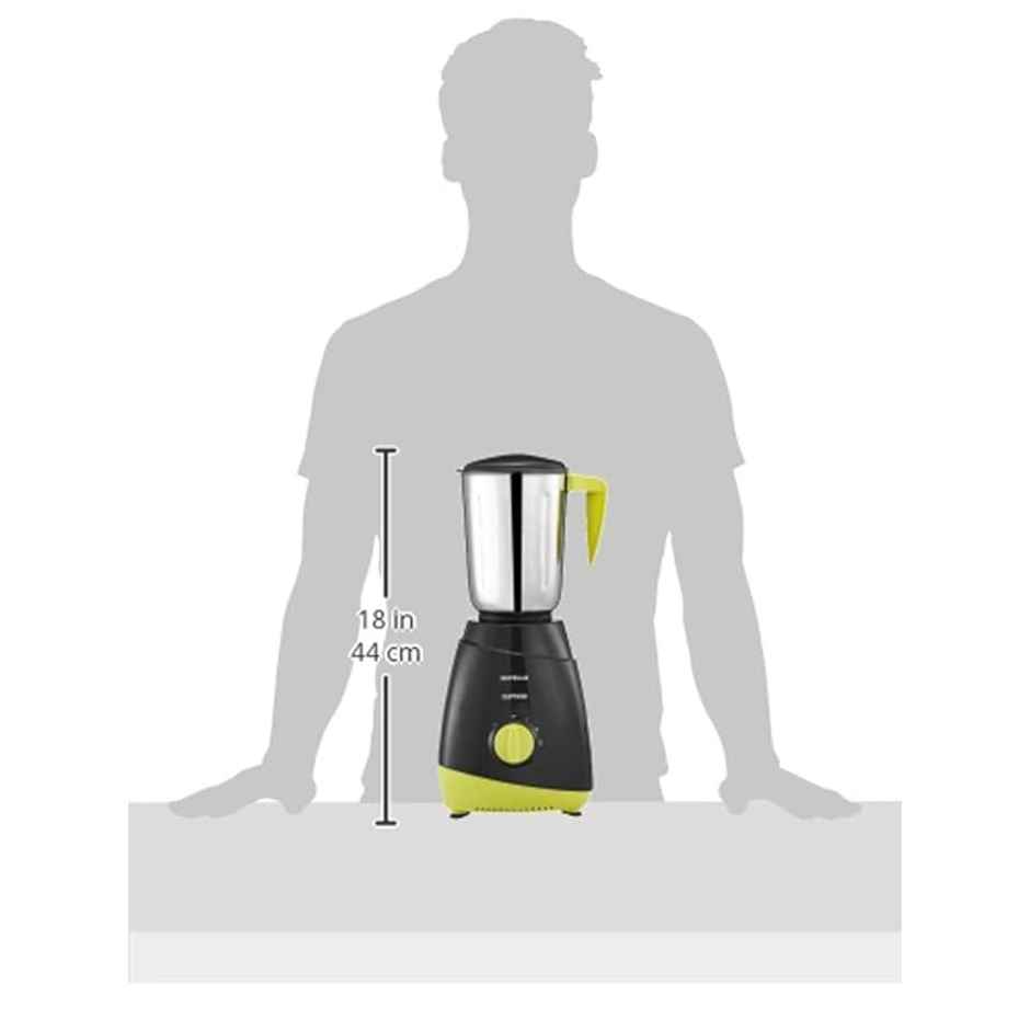 Havells Capture 500W 3 Jar Mixer Grinder, High Speed 21000 RPM Motor, Stainless Steel Blades (Grey & Green)