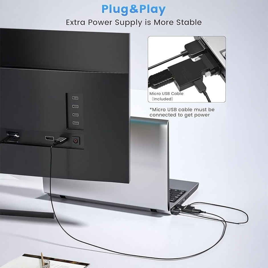Sounce VGA to HDMI Converter with Audio,(PC VGA Source Output to TV/Monitor with HDMI Connector), Active Male VGA in Female HDMI 1080p Video Dongle adaptador for Computer,Laptop,Projector