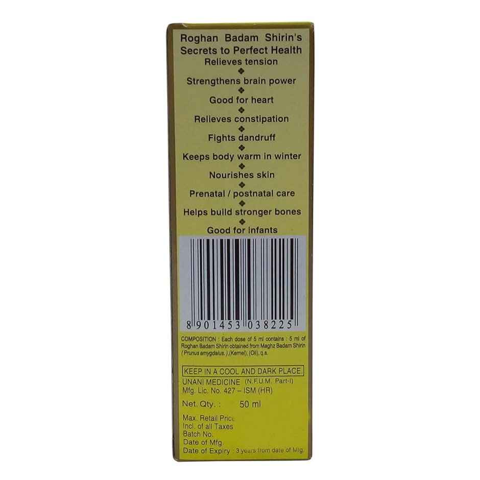 Hamdard Roghan E Badam Shirin Sweet Almond Oil