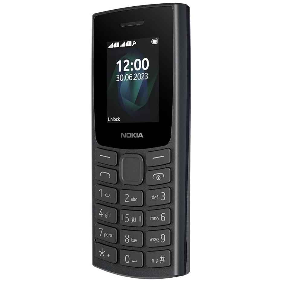Nokia 105 2023 Dual Sim Keypad Mobile | 1.7" Display | 800 mAh Battery | Built in UPI | Black