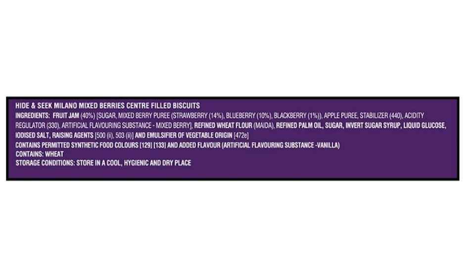 Parle Hide & Seek Milano Choco Filled Mixed Berries