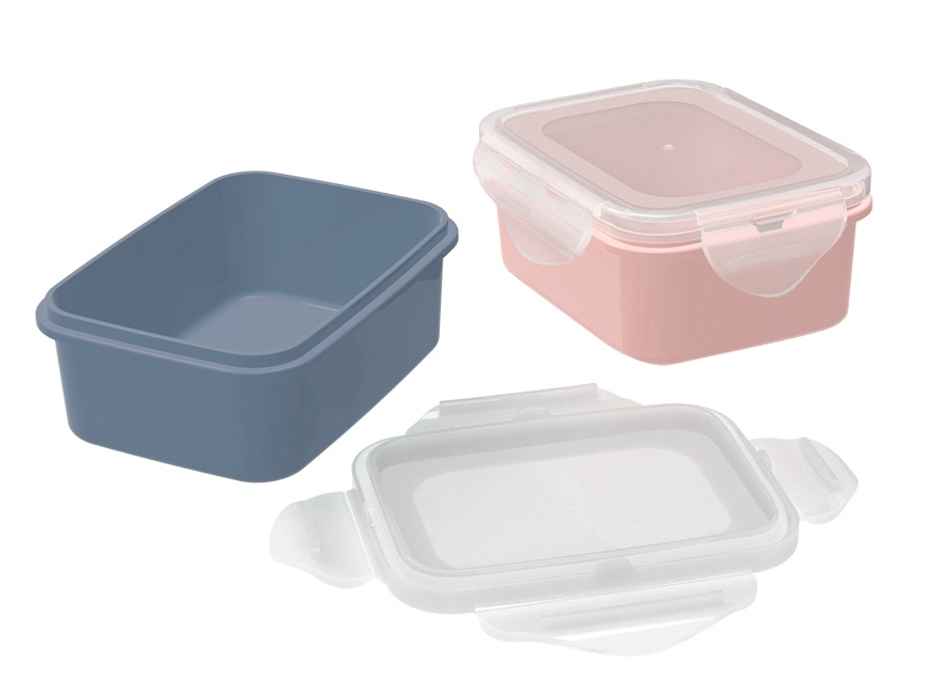 All Time Lock & Safe Storage Container Set Of 2, (500 ml X 2) (Colour May Vary)
