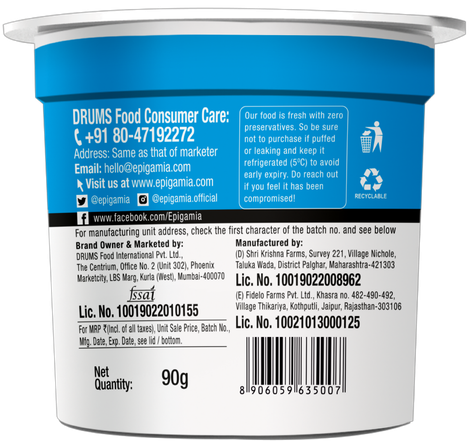 Epigamia Greek Yogurt- Natural Combo