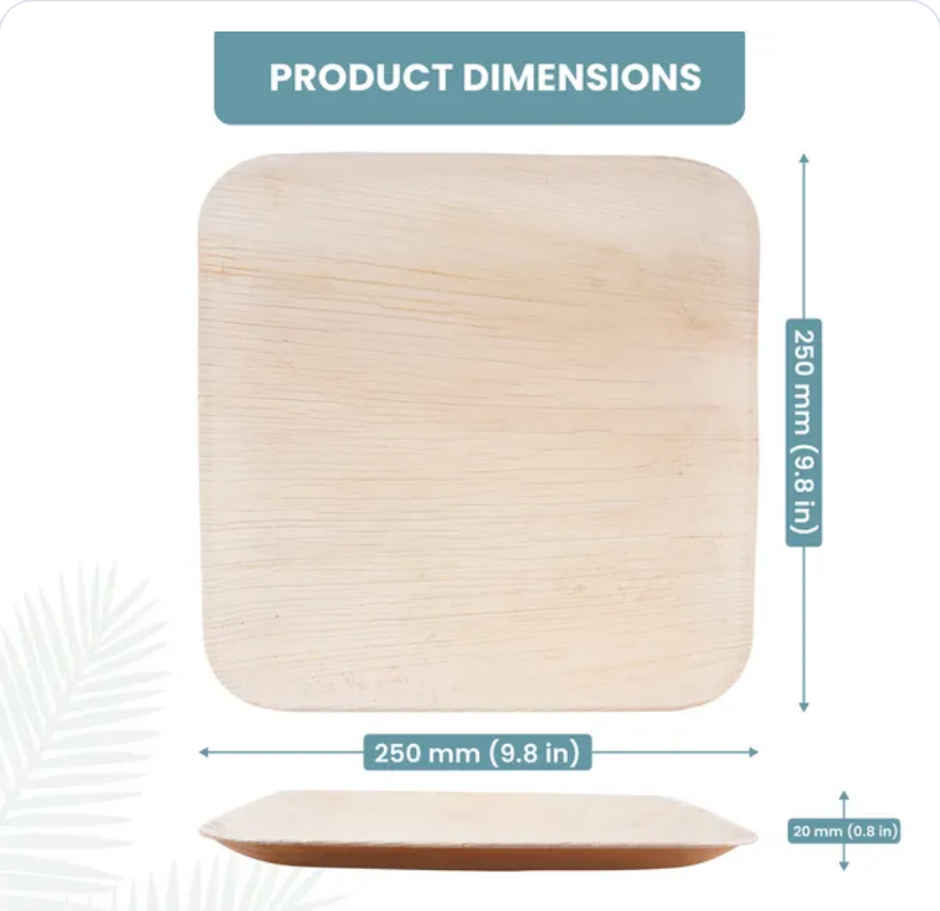 Square Areca Plate | Tempware